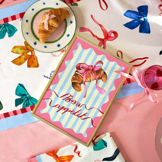 Bow Appétit Croissant Print