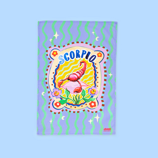 Scorpio Zodiac Tea Towel