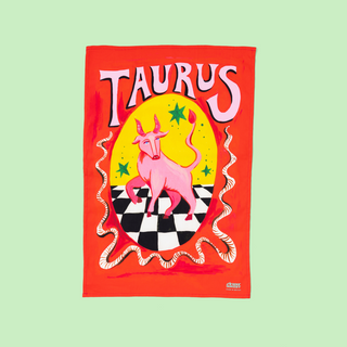 Taurus Zodiac Tea Towel