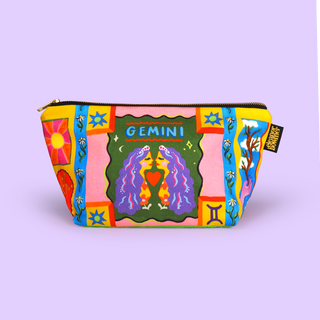 Gemini Zodiac Zip Bag