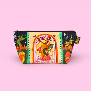 Eleanor Bowmer Zodiac Zip Bag featuring Leo star sign design – stylish astrological accessory