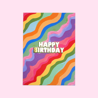 Rainbow Wave Card - PACK OF 6