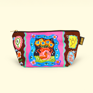 Eleanor Bowmer Zodiac Zip Bag featuring Virgo star sign design – stylish astrological accessory