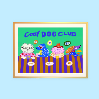 Cool Dog Club Print