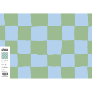 Blue & Green Checkerboard Wallpaper