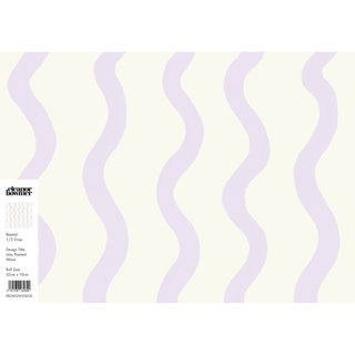 Lilac Painted Wave Wallpaper