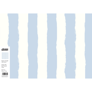 Blue Painted Stripe Wallpaper