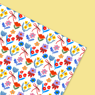 Floral Bow Gift Wrap