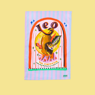 Leo Zodiac Tea Towel