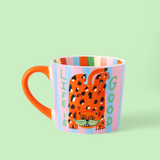 Life is Good Leopard Mug