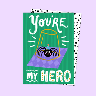 You're My Hero Card