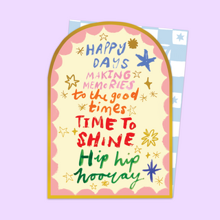 Hooray Arched Card
