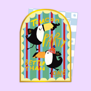 Toucan Party Arched Card