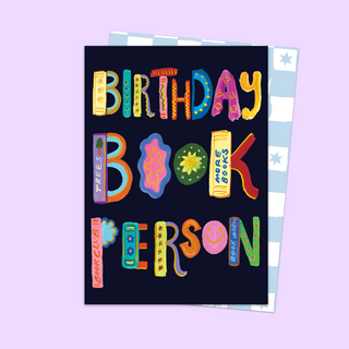 Birthday Book Person Card