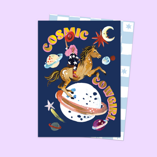 Cosmic Cowgirl Card