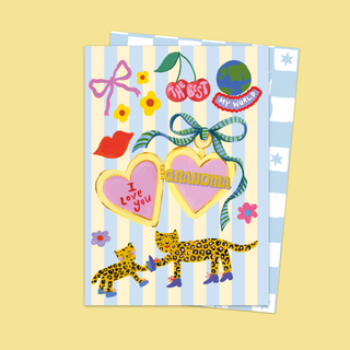 I Love You Grandma Charm Card