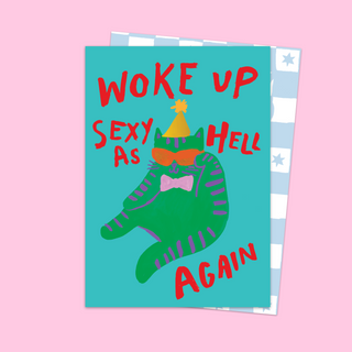 Sexy As Hell Cat Card