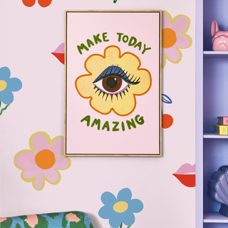 Pink Doodles Mural Wallpaper