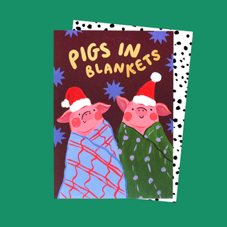 Pigs In Blankets Christmas Card