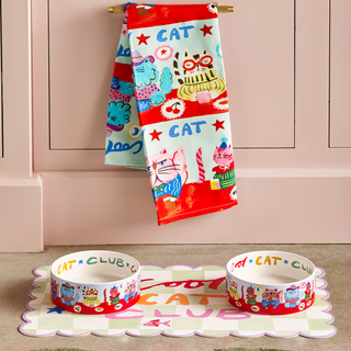 Cool Cat Club Tea Towel