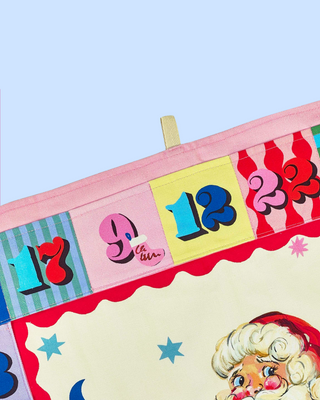 Jolly Santa Fabric Advent Calendar