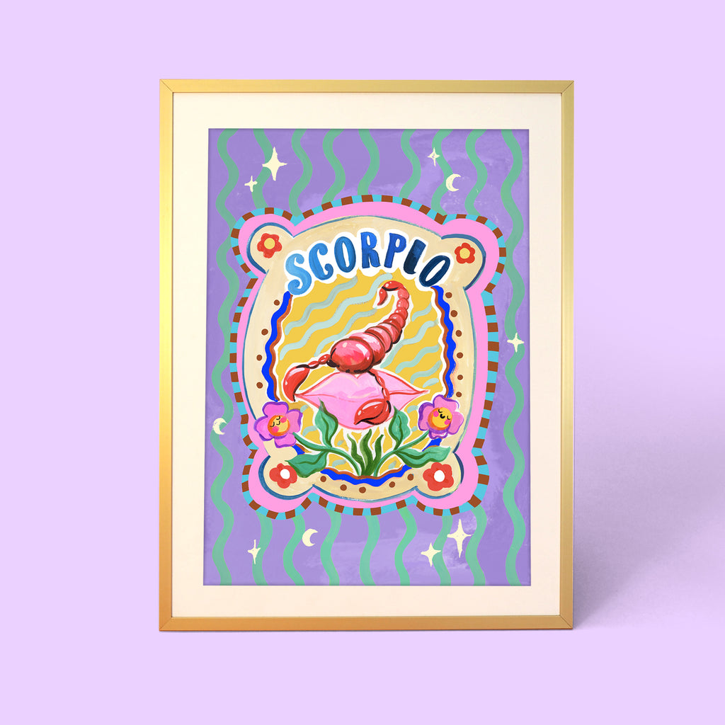 Scorpio Zodiac Print | October 23 - November 21 | Eleanor Bowmer ...