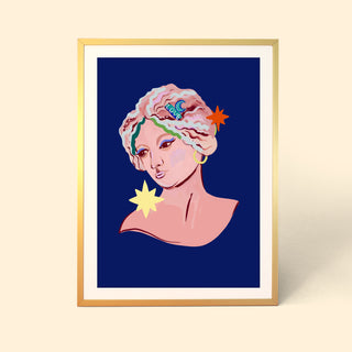 Starry Night Goddess Print